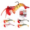PROBITE 5PCS Soft Shrimp Lures with Jig Heads – Pre-Rigged