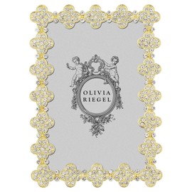 Olivia Riegel Gold Pavé Clover 4 x 6 Frame - RT2052