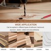sourcing map 5pcs Brad Point Drill Bits 6mm(15/64") Dia Straight