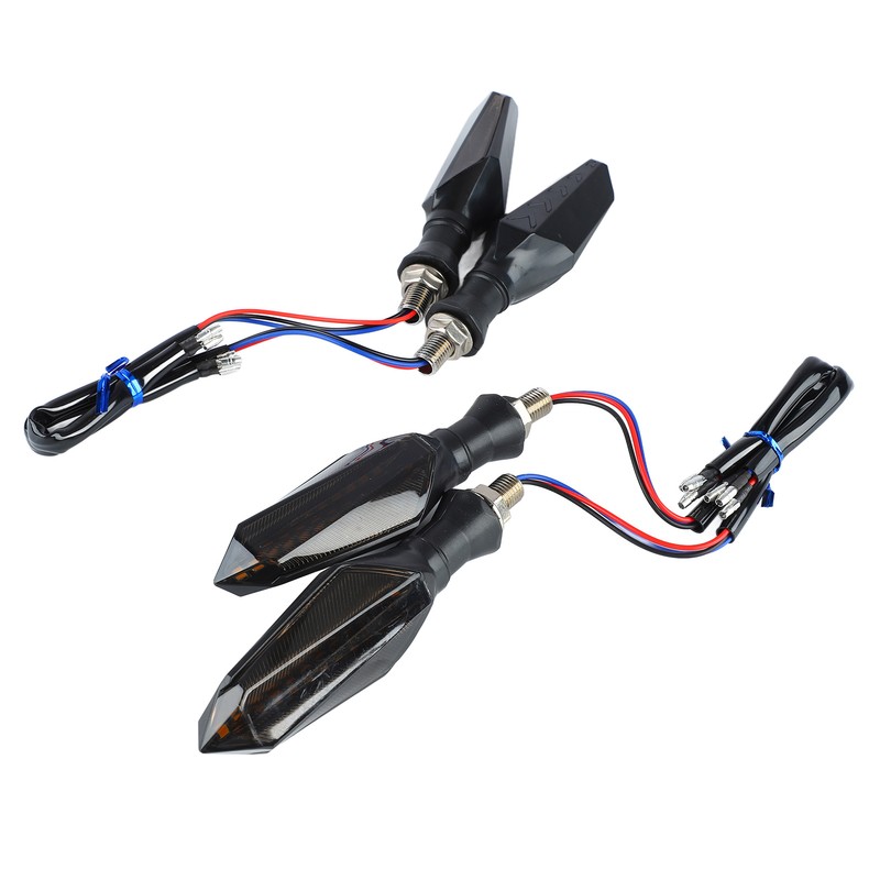 4Pcs Motorcycle Turn Signal Light 12LED 12V Universal Sequential Indicator