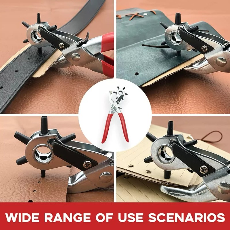 Unbranded Leather Hole Punch Set for Belts, Watch Bands, Straps,