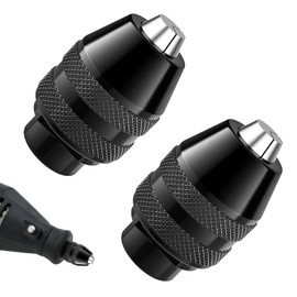 NIYATA 2pcs 4486 Drill Chuck Kit for Dremel, 0.8-3.2mm Keyless Drill Chuck, Quick Change Rotary Tool Chuck, Compatible with Dremel 4486 3000 4000 7700 8200, Electric Grinding Accessories