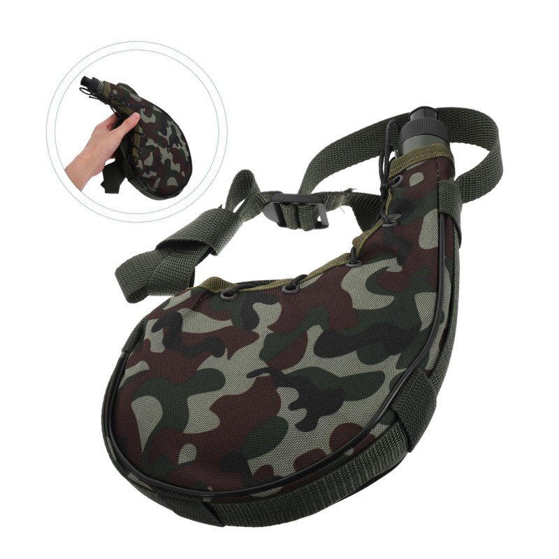 BESPORTBLE Camouflage Waist Water Bottle Pouch Portable Hydration Pack for