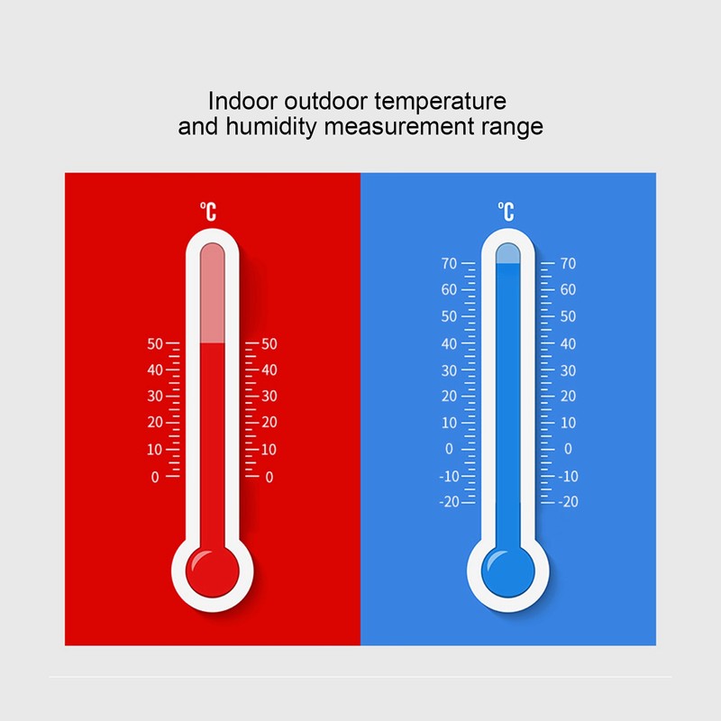 Wireless Weather Clock Digital Thermometer Hygrometer with Touch Screen for