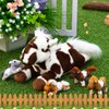 Lenwen 5 Pcs Horse Stuffed Animals Large Mommy Horse Plush
