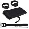 GWAWG 100PCS Cable Tie Reusable Black Straps ，Adjustable Releasable Hook