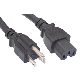 Cablelera North American Power Cord, NEMA 5-15P to IEC320 C15, 10', 14AWG, 15A, 125V (ZWACPEAD-10)