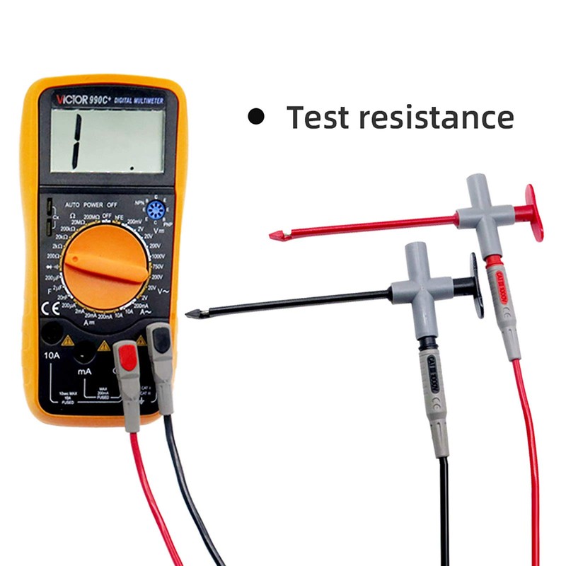Goupchn 2PCS Multimeter Test Leads 4mm Banana Plug Male to