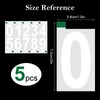 MBAIYO Numbers Stickers Door Waterproof Reflective, for Outside 3 Inch