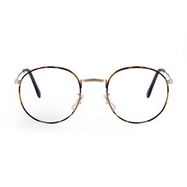 GIFIORE Small Round Blue Light Glasses for Women Men Bluelight Blocking Computer Gaming Eyeglasses CLASSIC (Tortoise shell Frame)