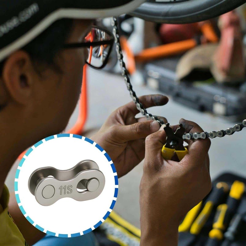 3 Pairs Reusable Bicycle Chains Missing Link 11 Speed Silver