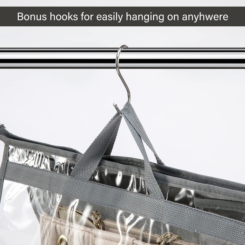 CINPIUK Handbag Dust Bags Clear Purse Storage Organizer for Closet