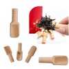 Mini Wooden Spoons, 5PCS Mini Bath Salt Spoon, Wooden Scoops