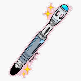 10Th Doctor Sonic Screwdriver Sticker Bumper Sticker Vinyl Decal 5"