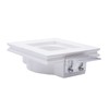 Door in ceramic plaster recessed spotlight square slim for suspended
