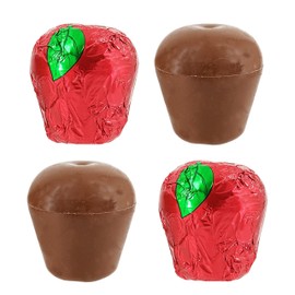 Valentine's Chocolate Number 1 Teacher, Hollow Milk Chocolate Flavored Apple, NET WT 3.75oz (106g) (12-Pack)