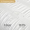 Lameirose Extra Long White Shower Curtain Farmhouse,72 x 96 Cotton