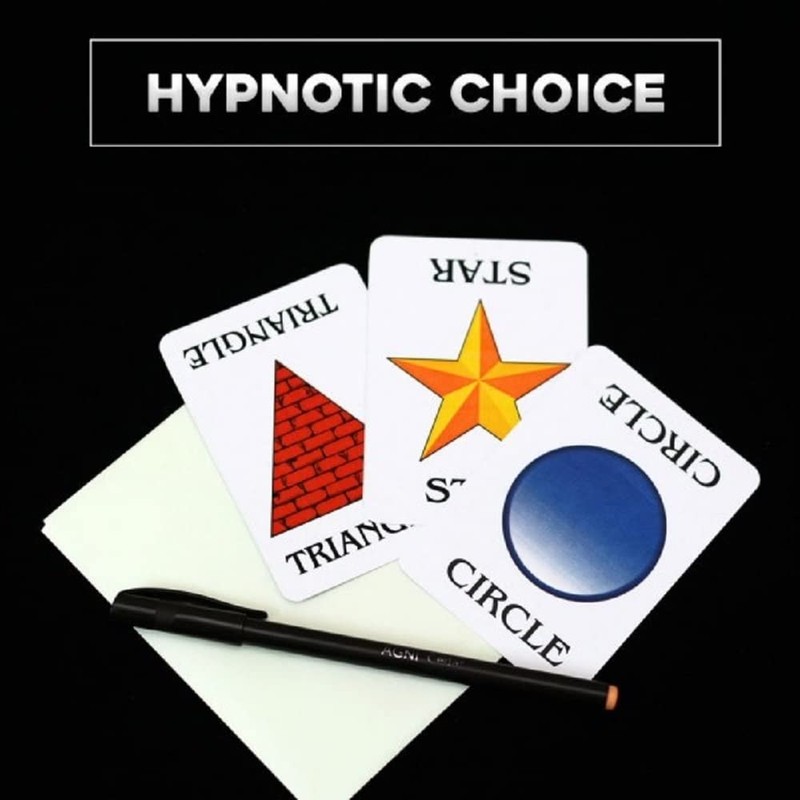 MilesMagic Magician's Hypnotic Choice Cards Gimmick Mentalism Hypnosis Symbol ESP