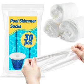 Sukh Pool Skimmer Socks Filter - 30PCS Pool Socks Skimmer Cleaning Filter Cleans Debris,Leaves for In-Ground,Above Ground Pools