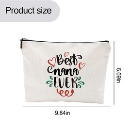 Nana Grammy Mothers Day Gifts for Grandma Gigi Best Nana Ever Makeup Bag Gifts for Women Grandmother Retirement Birthday Gifts for Nana Mimi Grandma Mothers Day Gift for Nana Printed Cosmetic Bag