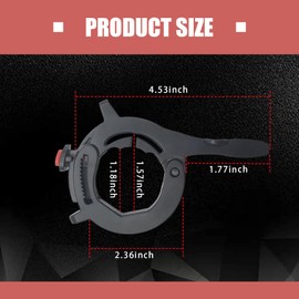 Diamall Throttle Cruise Control Assist, Anti-Fatigue Motorcycle Cruise Control Throttle Clamp, Motorcycle Throttle Lock with Quick Release Button, Universal Accessories for Long Riding Trips (Black)