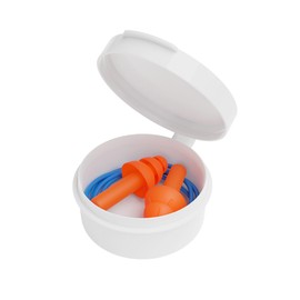 Flents Corded Ear Plugs with 1 Reusable Case, 10 Pair for Sleeping, Snoring, Loud Noise, Traveling, Concerts, Construction, & Studying, Noise Reduction and Comfort, Contour to Ears, Orange, NRR 26