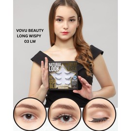 VOVU False Eyelashes Lash Clusters Natural Look Long Wispy - Invisible Soft Band Mink Fluffy Wispy Lashes- Eyelash Extensions Kit - Magnetic Lashes Cat Eyes - Fake Lashes pestañas postizas naturales