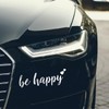 JNNJ Car Sticker, Tuning Car Window Sticker, Be Happy Car