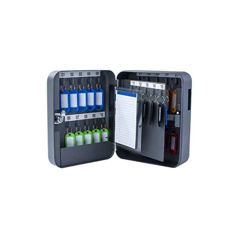 Pavo Key Cabinet with Side Key Slot / Dark Grey