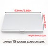 Joyangy Pack of 2 Gold Metal Business Card Holder, Aluminum