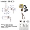 Akahttbn Ceiling Fan Light Switch Zing Ear ZE-109 Two-Wire With