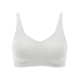 Medela Seamless Non-wired Maternity and Nursing Bra - White (White)