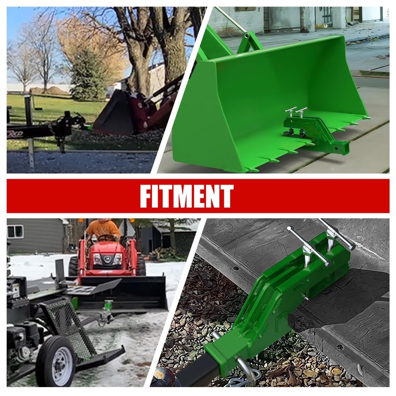 Tractor Bucket Receiver 2 inch 1PC Green