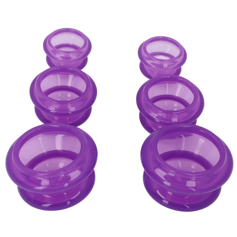6pcs Silicone Cupping Set High Transparency Wet Absorption Negative Pressure