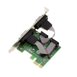 KALEA-INFORMATIQUE PCI Express PCIe Serial RS232 Controller Card with 2 Ports and ASIX Chipset with LOW and HIGH Profile Angles
