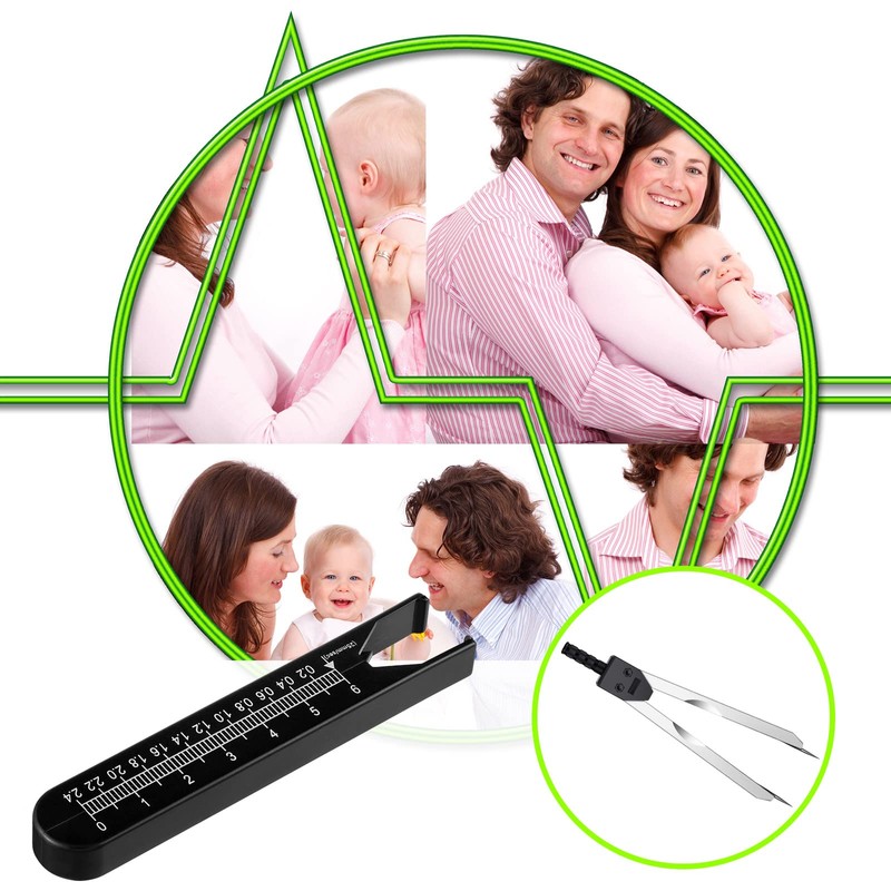 Frienda 2 Pieces EKG Caliper ECG Calipers Measuring Tool with