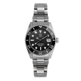 HYAKUICHI 101 No.16D Hyakuichi 1.5 inches (38 mm) 20 ATM Water Resistant Automatic Divers Watch Ceramic Bezel Date Mechanical Wristwatch Automatic Black Men Women Unisex, Black, Classic