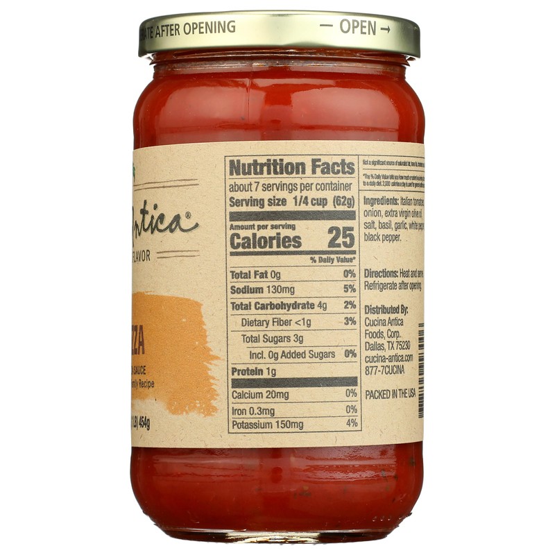 CUCINA ANTICA La Pizza Sauce, 16 OZ