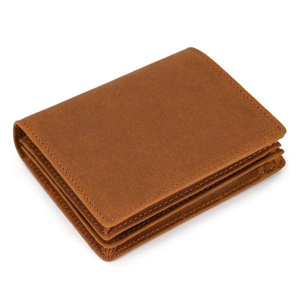 SAIION Genuine Leather Wallet for Men | Bifold RFID Vertical