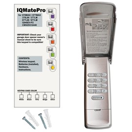 Garage Door Opener Keypad Universal Compatible with Liftmaster Chamberlain Craftsman Openers Replacement for 877MAX 878MAX G940EV-P2 377LM 877LM 977LM 66LM CMXZDCG440 Wireless Keypad (Silver Metallic)