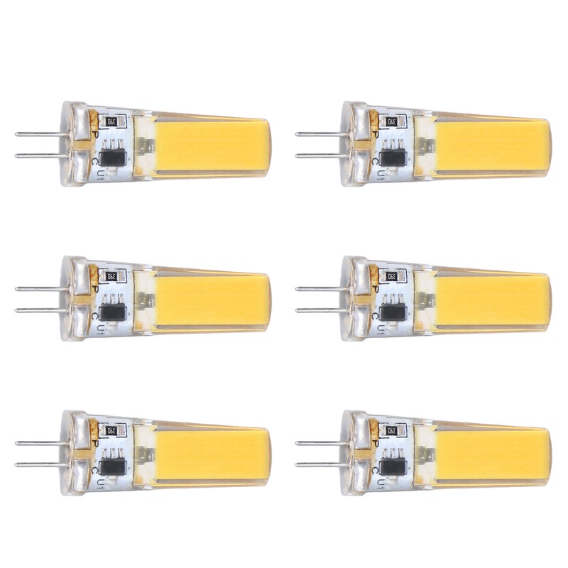 6 Pieces G4 LED Bulbs 9W Dimmable COB Lamp 500LM
