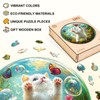 Jigfoxy Cat Catching Butterfly Wooden Jigsaw Puzzles for Adults, 270pcs