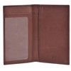 Leatherboss Genuine Leather Slim Checkbook Cover Holder for men women,