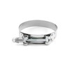 QWORK 3" T-Bolt Hose Clamp Stainless Steel, Working Range 83mm-91mm