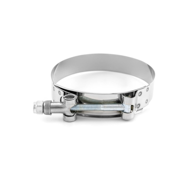 QWORK 3" T-Bolt Hose Clamp Stainless Steel, Working Range 83mm-91mm