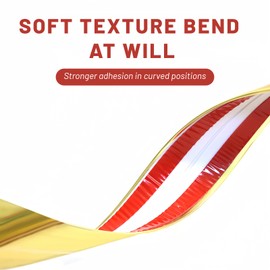 KTINITK Moldura flexible de esquina interior y exterior de 22 pies, dorado, ancho 1.6 pulgadas