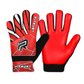 Fitrust Goalkeeper Gloves Children and Men High-Quality Football Gloves Children with 3 mm Supergrip Fashion Latex & Protective Palm - Optimal Fit and Protection for Boys Goalkeepers