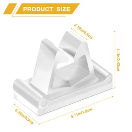 M Cable Clips Nylon White, Strong Adhesive Wire Rope Clamp Vertical Cable Management Phone Charging Cord Organizer for Desk Car Dash Cam - 50 Pcs by Xuuza