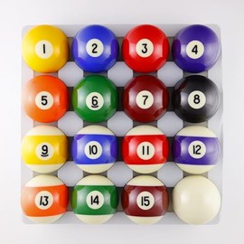 Southern Rec Supply SRS Standard 2 1/4 Regulation Polyester Resin Billiards Pool Balls Complete Set