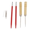 2pcs Doll Hair Rooting Holders with 10pcs 0.6mm Needle DIY